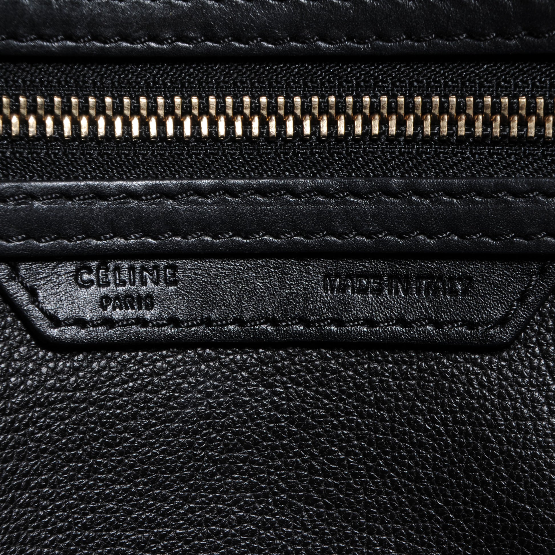 Celine Palmelato Leather Mini Luggage Black 7 of 9