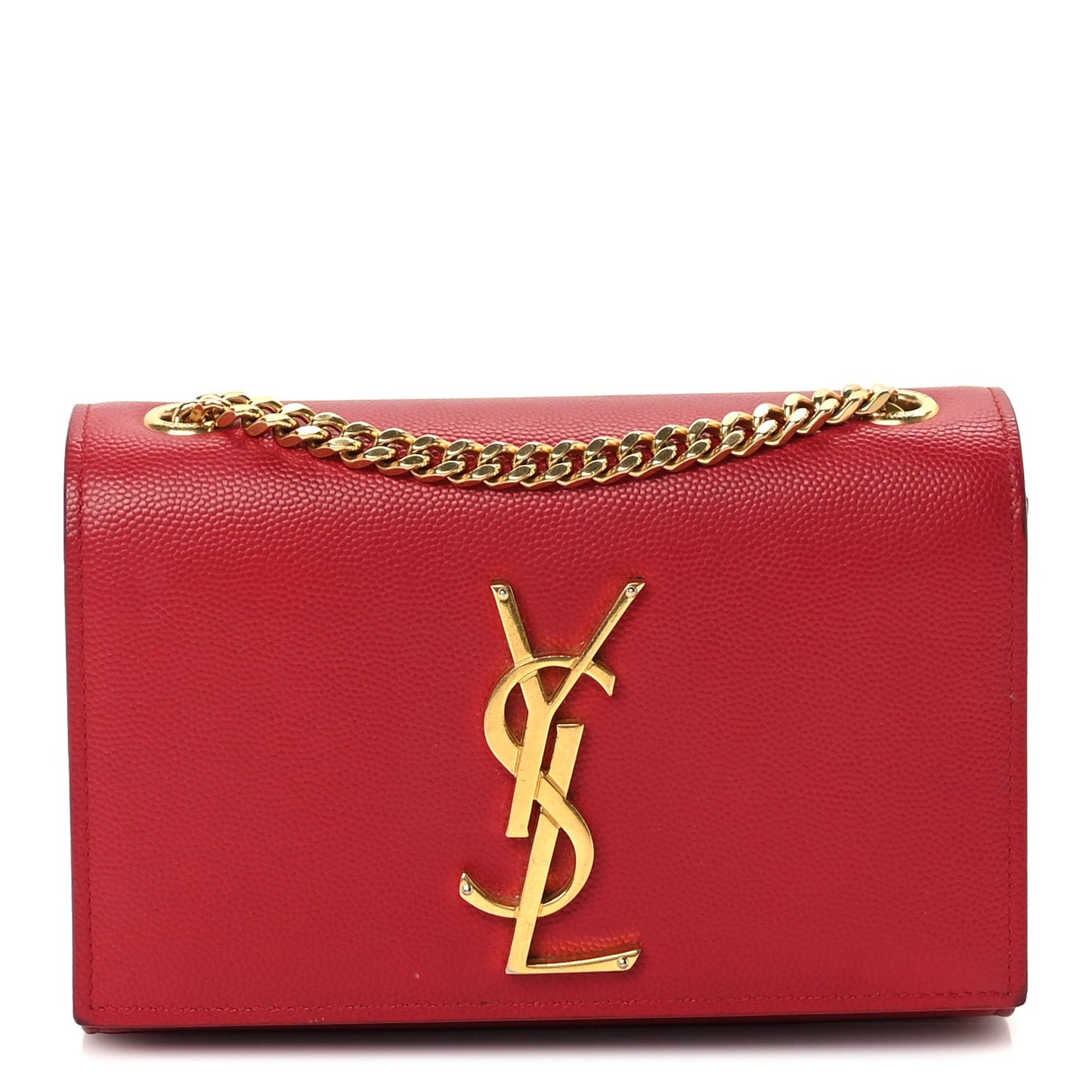 Grain De Poudre Small Monogram Kate Satchel  Red