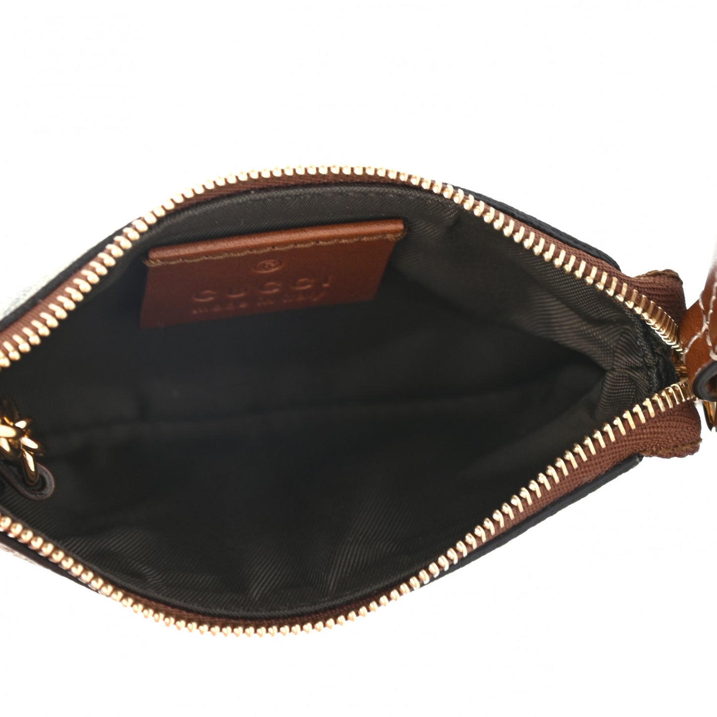 GG Supreme Monogram Key Case Brown