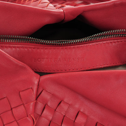 Bottega Veneta Nappa Intrecciato Aquilone Fortune Cookie Hobo Red 7 of 9