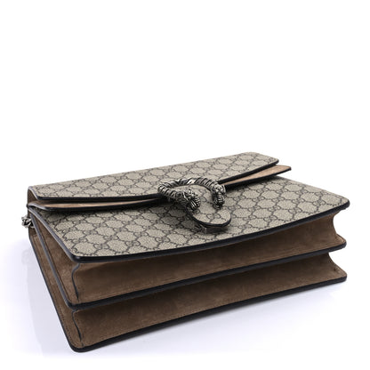 Gucci GG Supreme Monogram Medium Dionysus Shoulder Bag Taupe 3 of 8