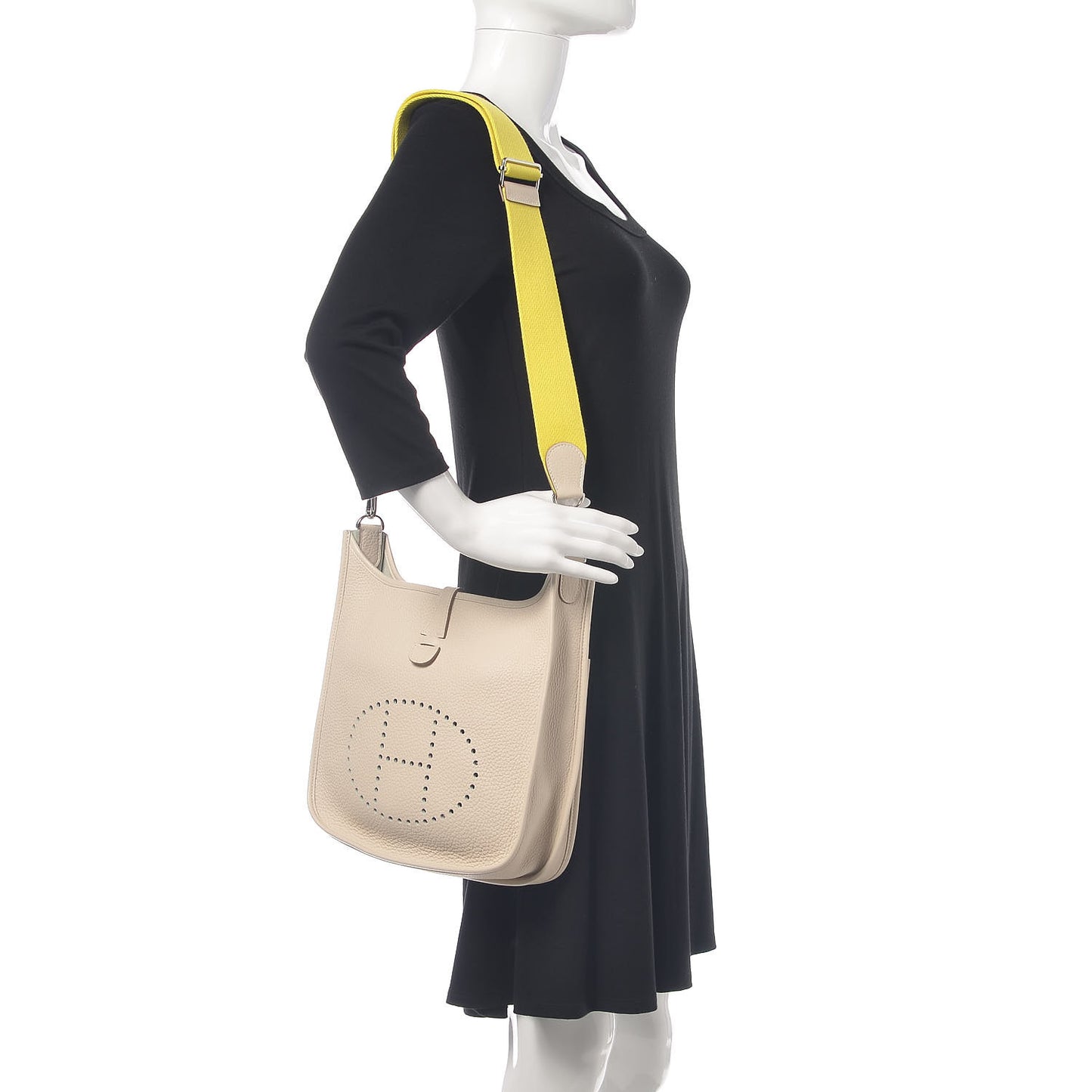 Taurillon Clemence Amazone Evelyne III PM Craie Lime