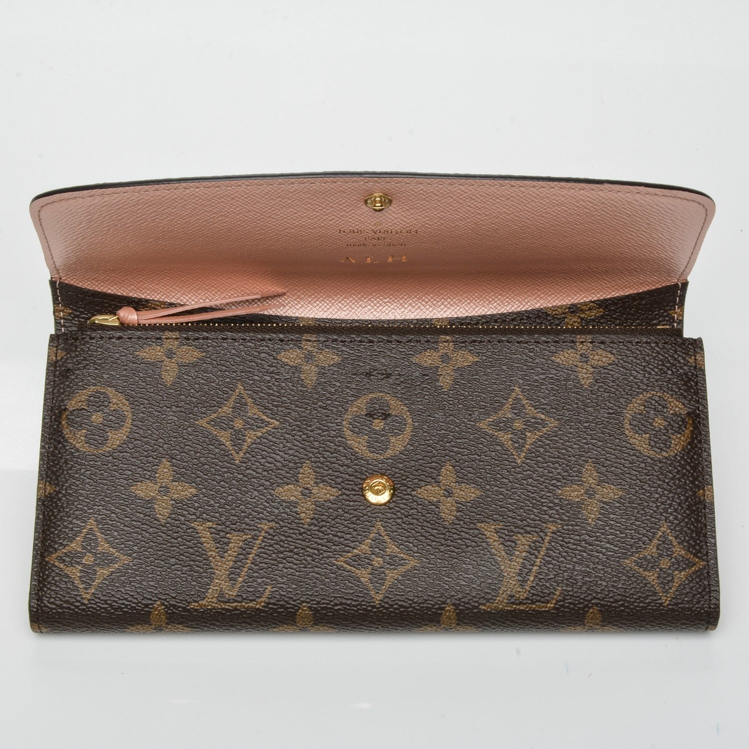 Louis Vuitton Monogram Emilie Wallet Rose Nacre 7 of 7