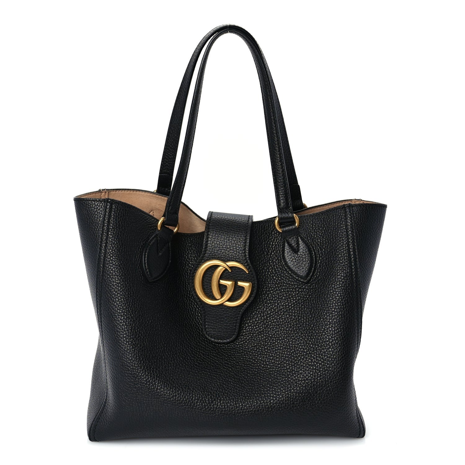 Gucci New Sakai Calfskin Lux Small Dahlia Tote  Black 1 of 9