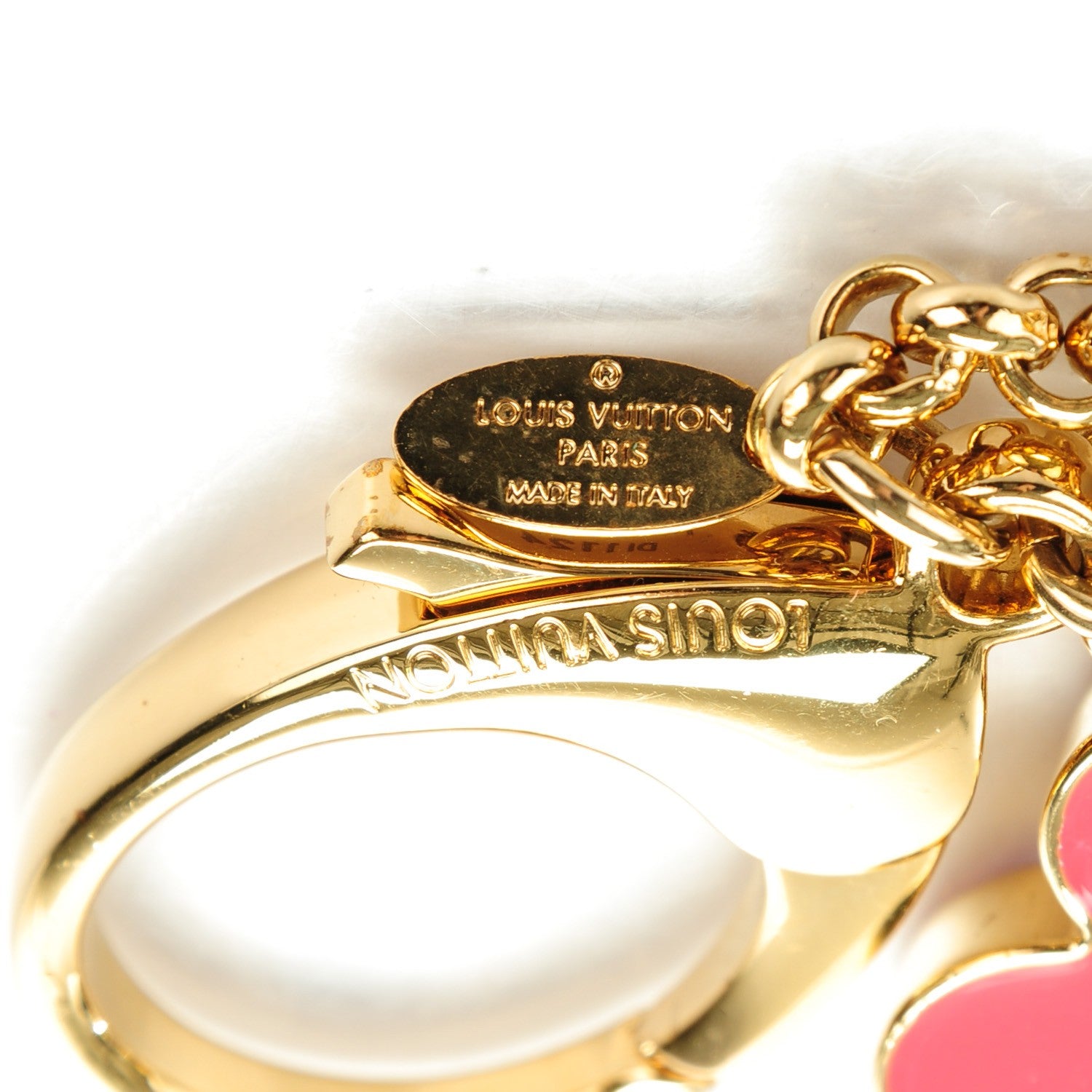 Louis Vuitton Fleur De Monogram Bag Charm Pink 5 of 6