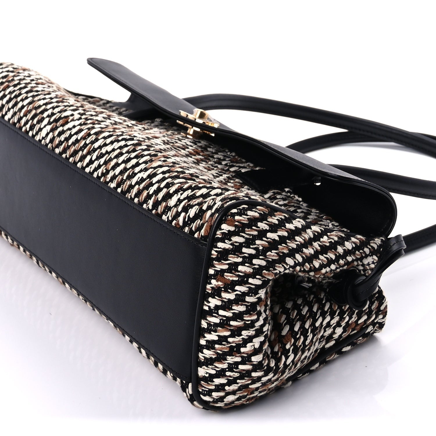 Chanel Calfskin Tweed Urban Essentials Small Shopping Bag Black 7 of 8