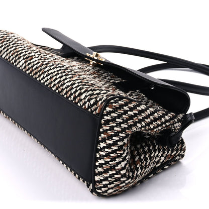 Chanel Calfskin Tweed Urban Essentials Small Shopping Bag Black 7 of 8