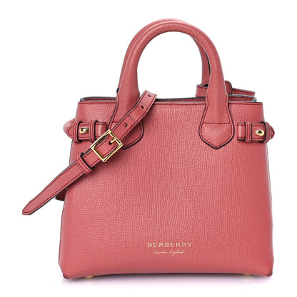 Burberry Grainy Calfskin House Check Small Banner Tote Cinnamon Red 1 of 7