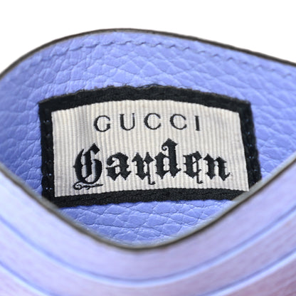 Gucci Calfskin Garden Bat Card Holder Periwinkle 6 of 8