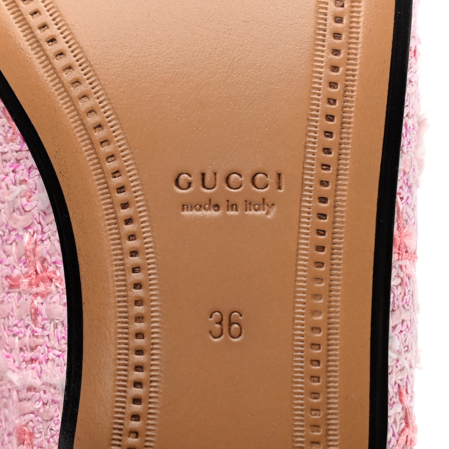 Wool Tweed Horsebit Womens Jordaan Loafers 36 Pink White Perfect Pink