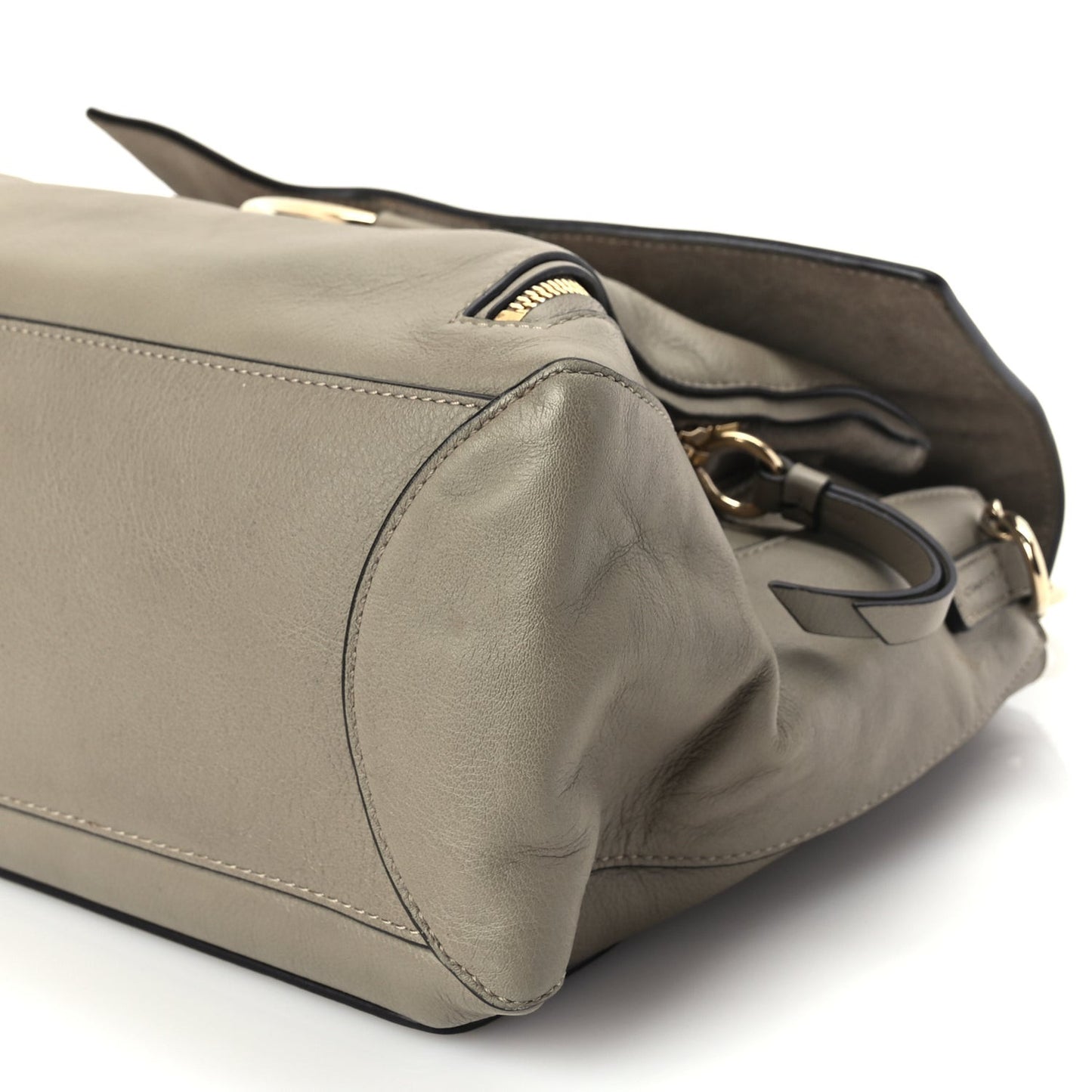 Calfskin Medium Faye Day Shoulder Bag Motty Grey