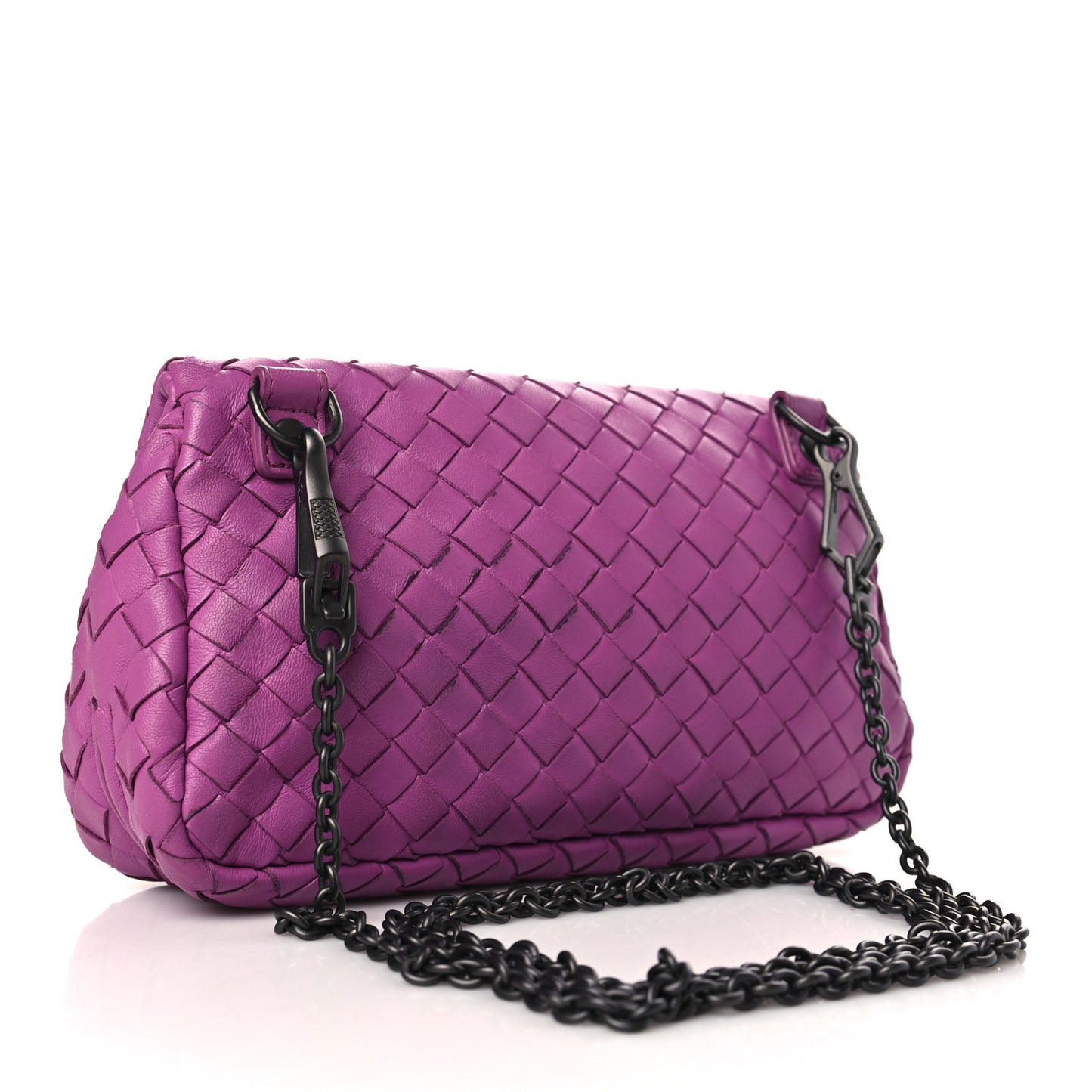 Nappa Intrecciato Mini Messenger Bag Peony