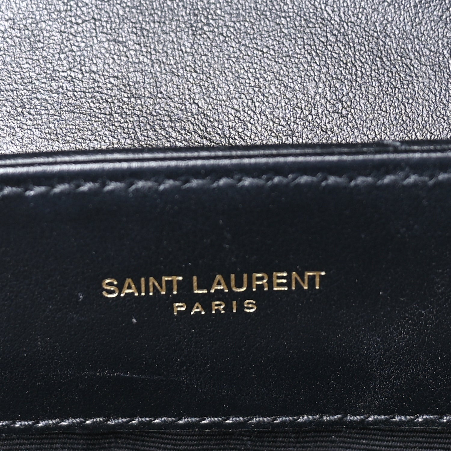 Saint Laurent Calfskin Y Quilted Monogram Small Loulou Chain Satchel  Black 5 of 7