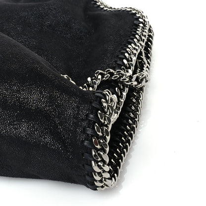 Stella McCartney Shaggy Deer Small Falabella Fold Over Tote  Black 7 of 8