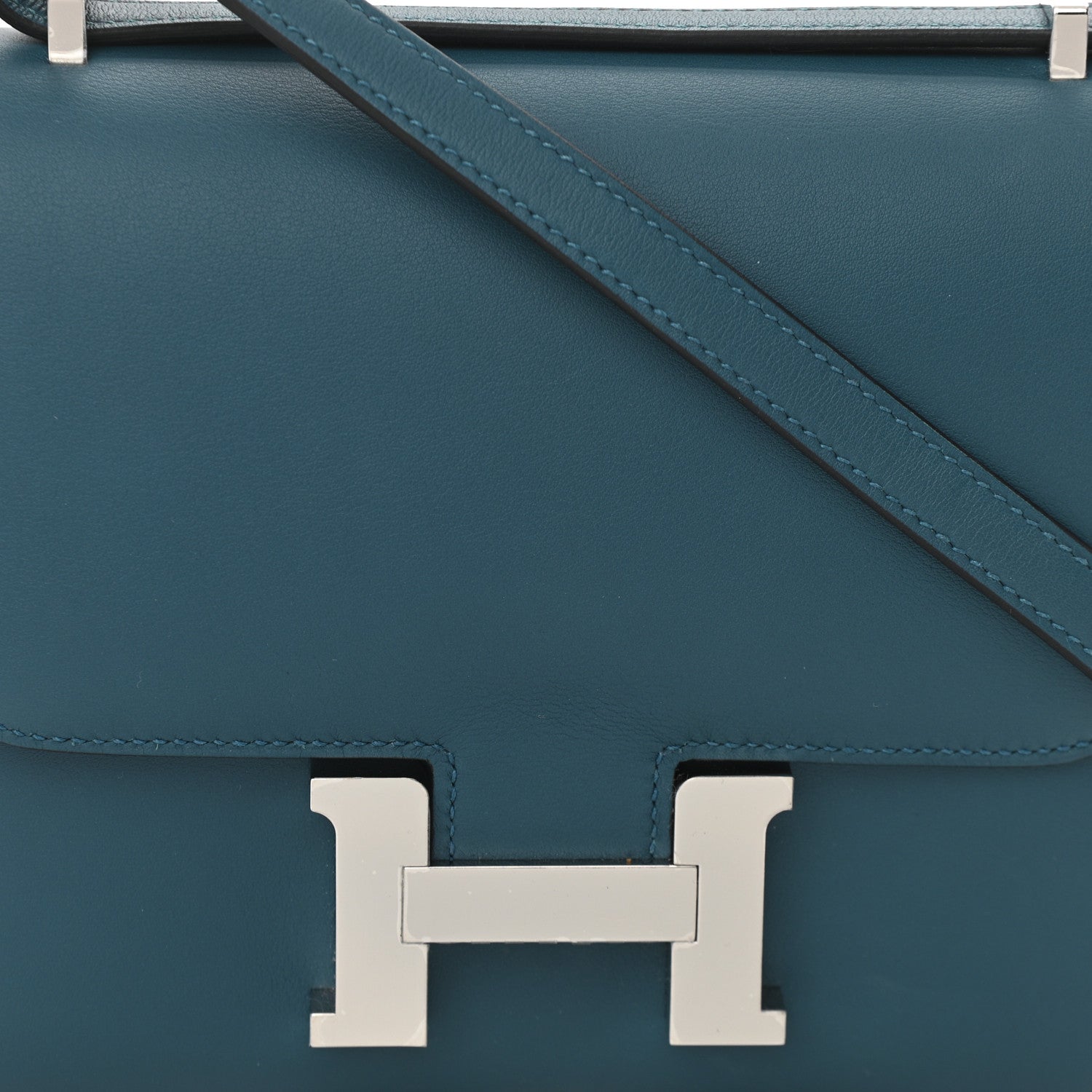 Hermes Swift Constance Verso 18 Colvert Bleu Lin 7 of 10