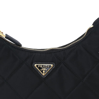 Prada Re-Nylon Saffiano Quilted Mini Re-Edition 2005 Bag Black 6 of 7