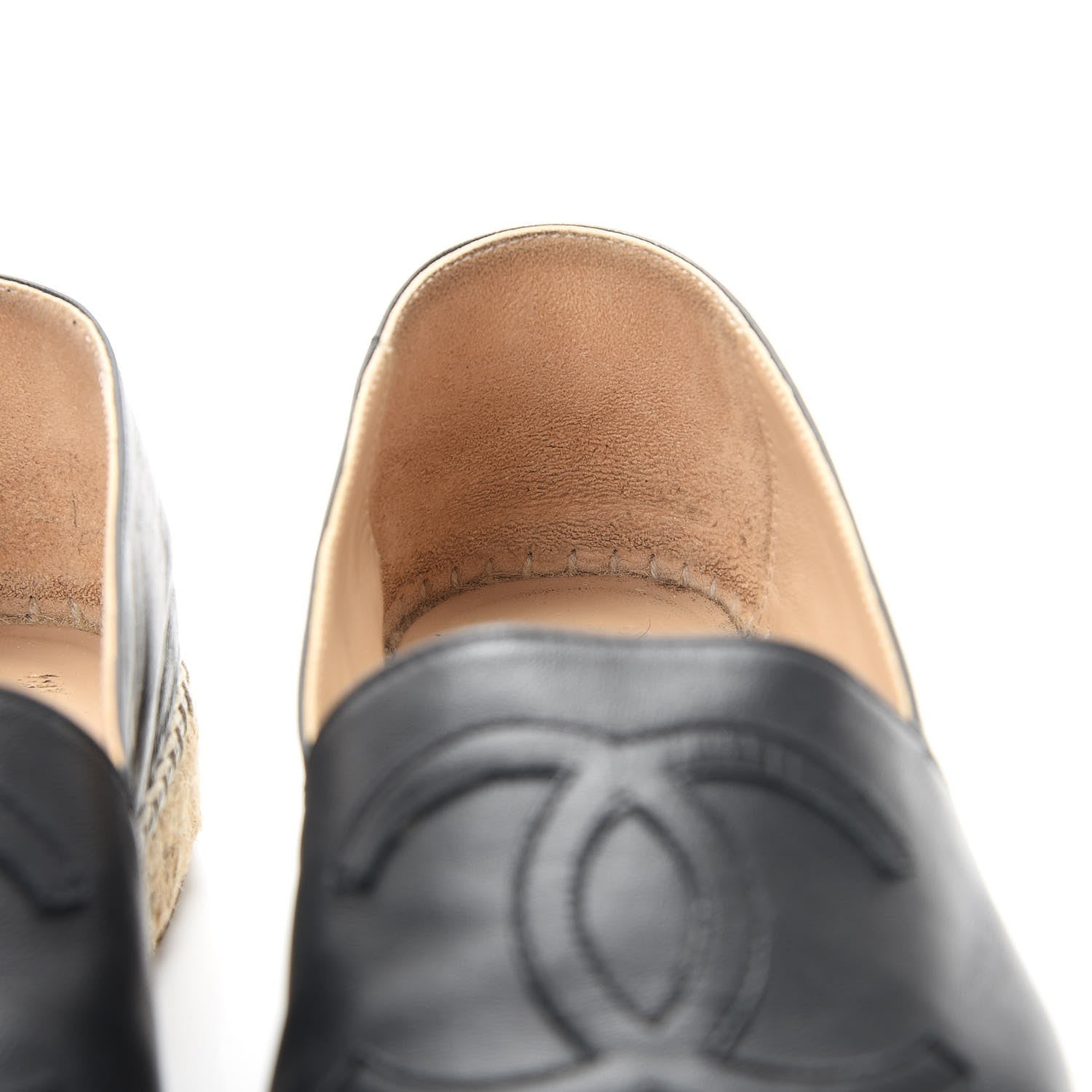 Chanel Lambskin CC Espadrilles 38 Black 16 of 17