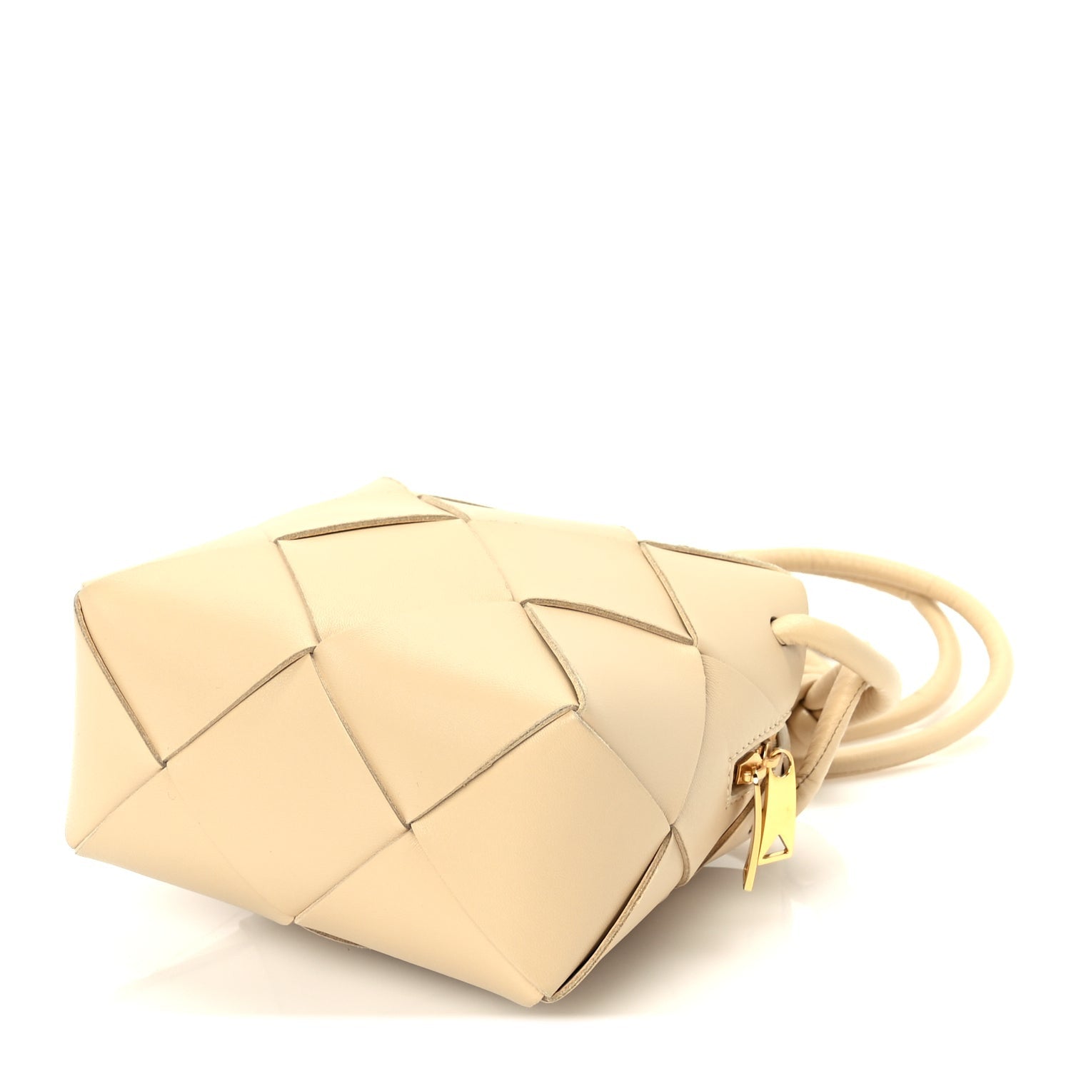 Bottega Veneta Lambskin Maxi Intrecciato Mini Cassette Camera Bag  Porridge 7 of 8