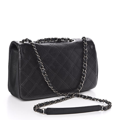 Chanel Calfskin Diamond Embossed New Chic Flap Black 3 of 12