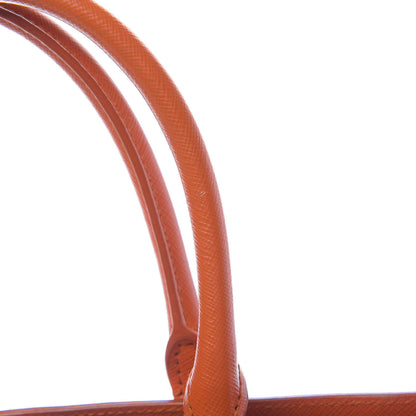 Prada Saffiano Lux Large Tote Papaya 16 of 17