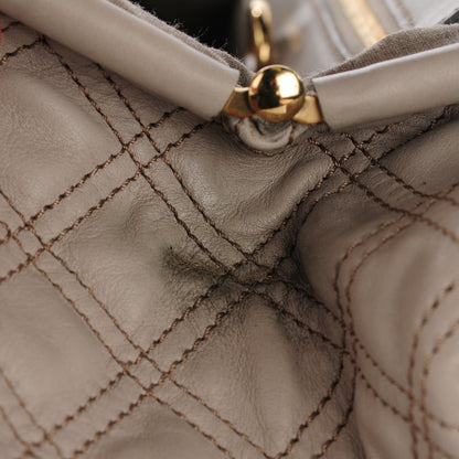 Marc Jacobs Calfskin Quilted Stam Light Grey 6 of 14