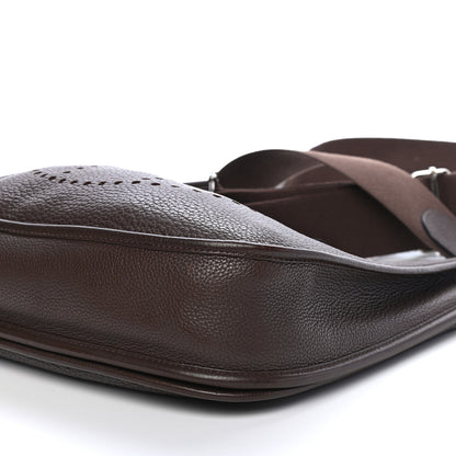 Hermes Taurillon Clemence Evelyne III PM Chocolate 8 of 8