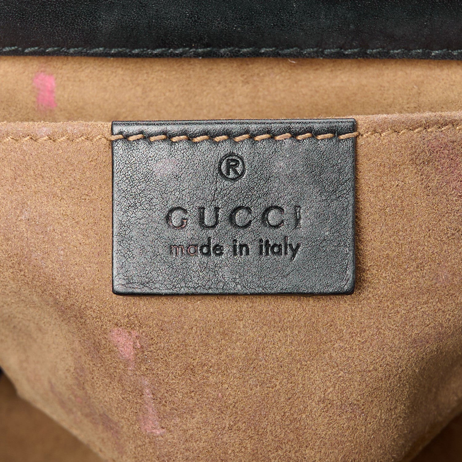 Gucci GG Supreme Monogram Calfskin Small Padlock Shoulder Bag Beige Black Cuir 6 of 16