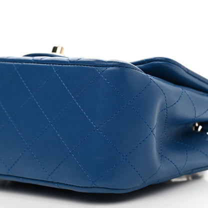 Chanel Lambskin Quilted Mini Square Flap Blue 10 of 10