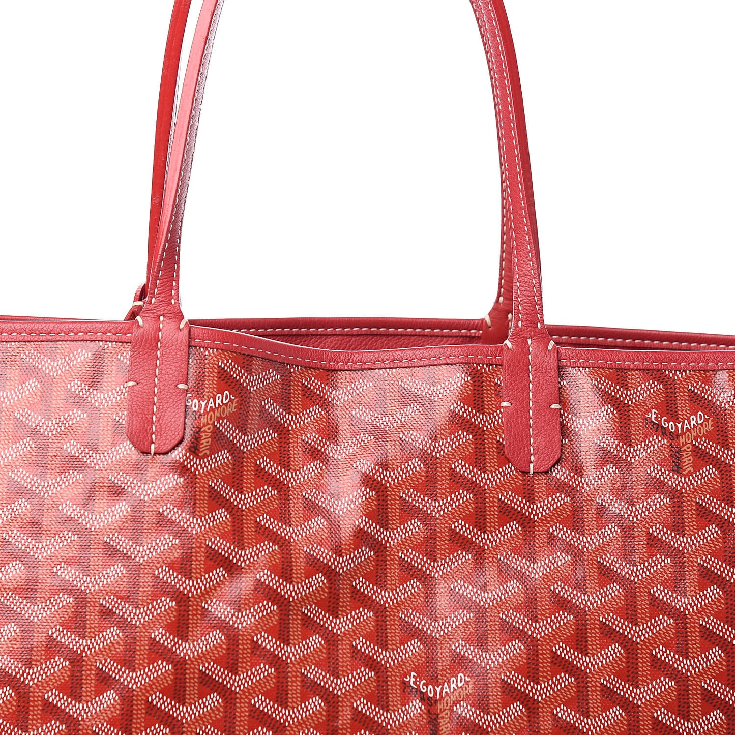Goyardine Reversible Anjou PM Red