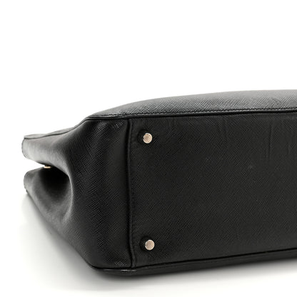 Prada Saffiano Small Galleria Double Zip Tote Black 8 of 16