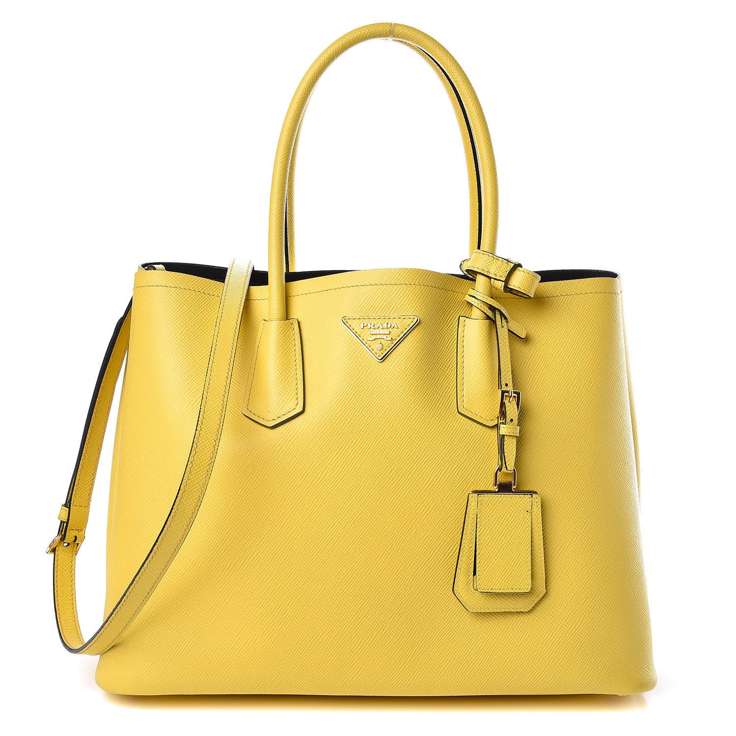 Saffiano Cuir Large Double Bag Girasole