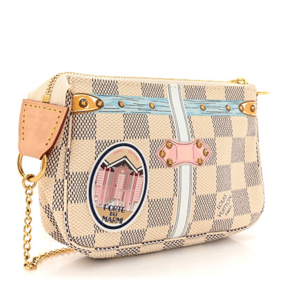 Louis Vuitton Damier Azur Summer Trunks Forte Dei Marmi Mini Pochette Accessories 3 of 7