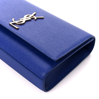 Saint Laurent Grain De Poudre Medium Classic Monogram Kate Satchel Ultramarine 11 of 11