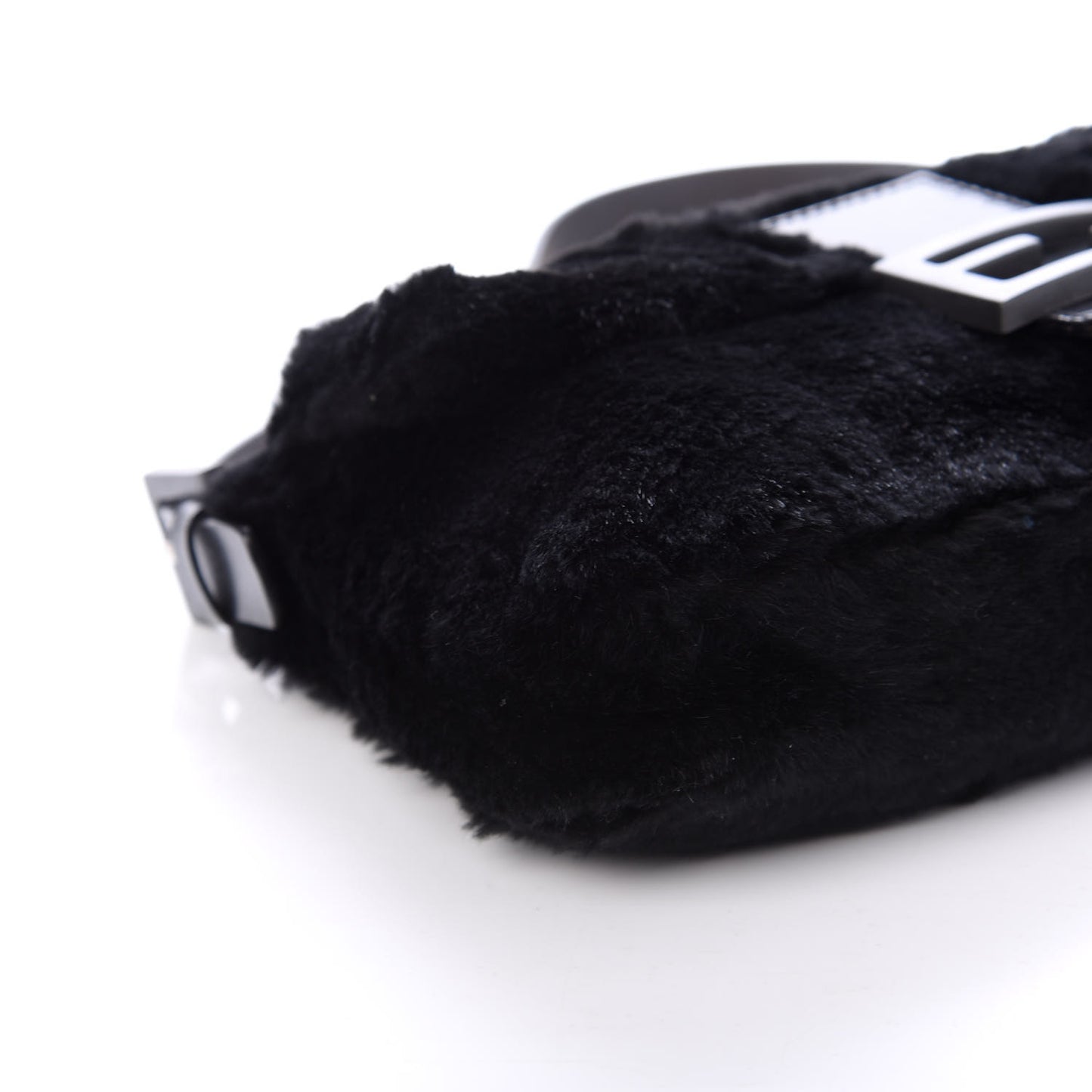 Rabbit Fur Baguette Black