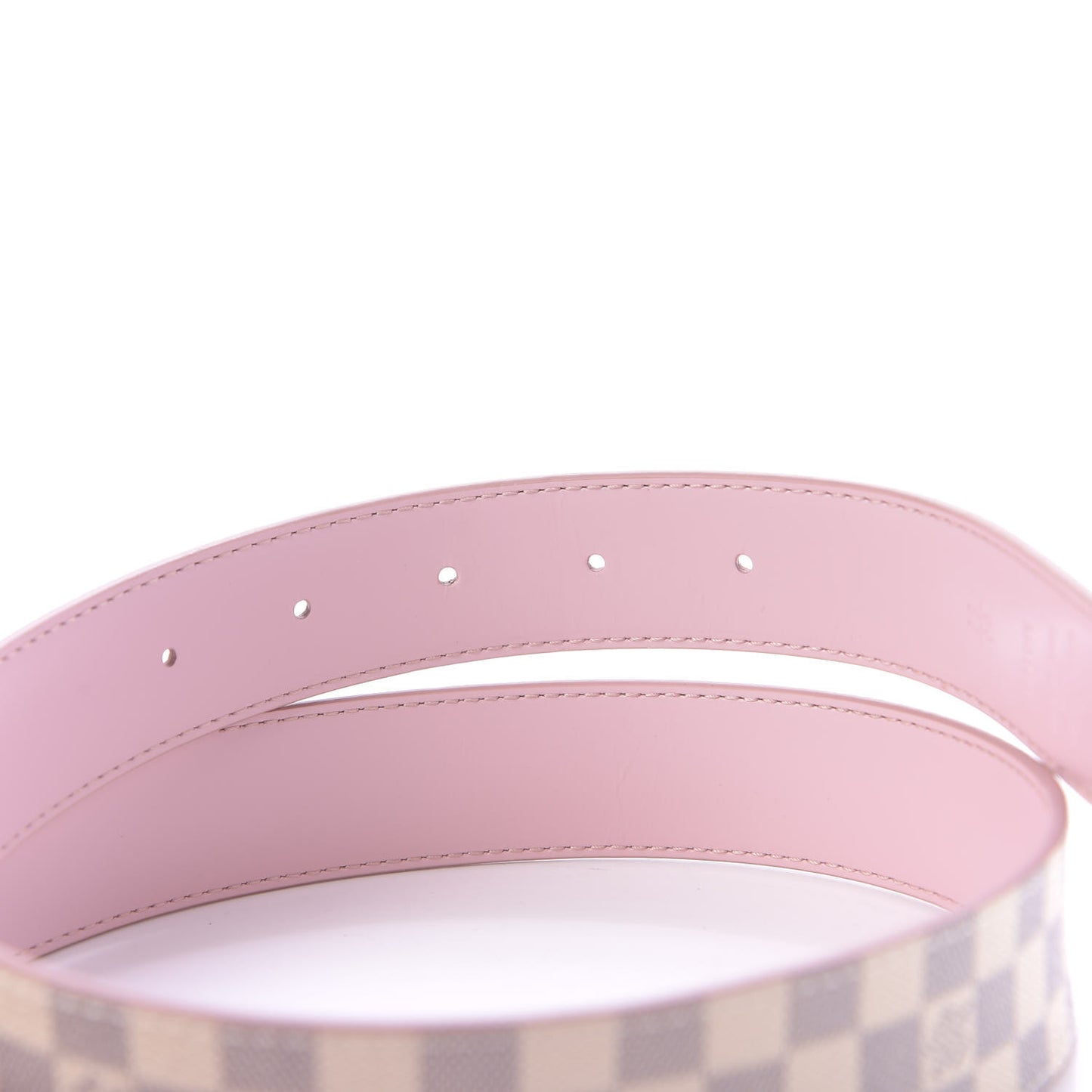 Damier Azur LV Initiales 32mm Belt 90 36 Rose Ballerine