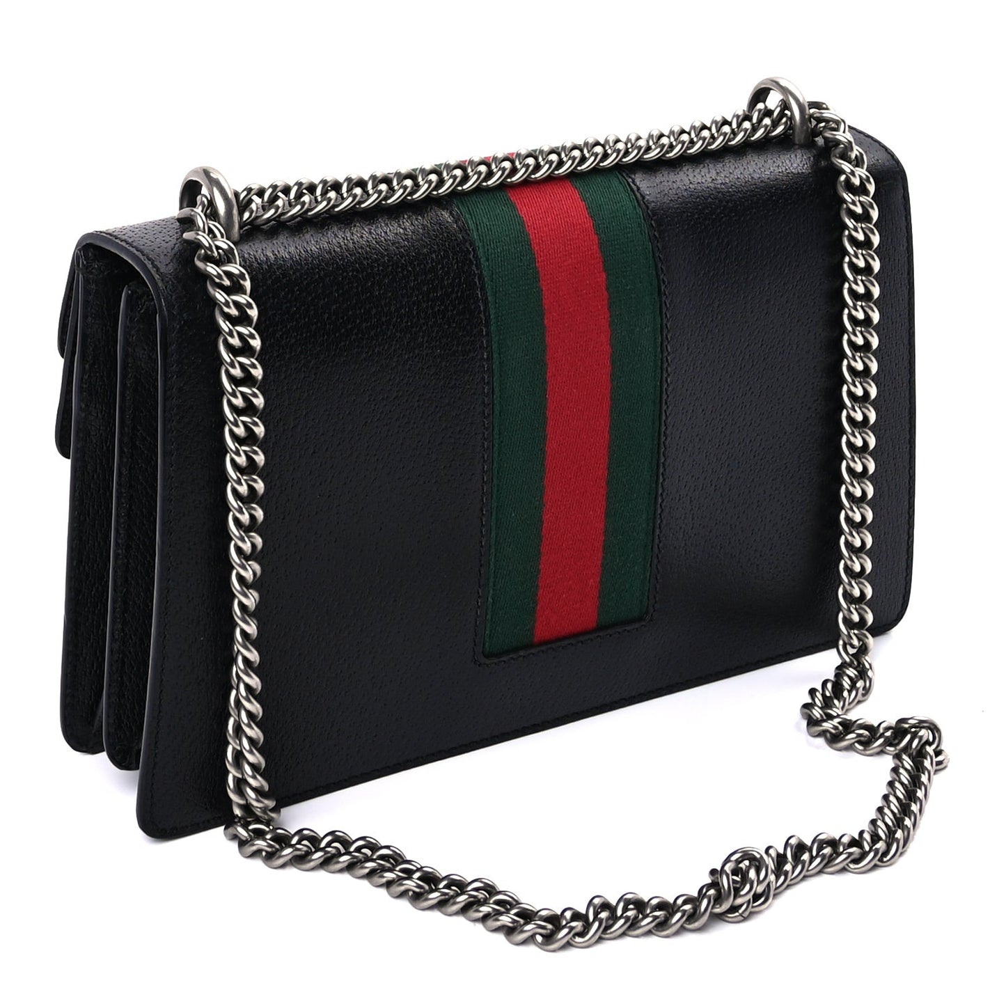 Calfskin Web Small Dionysus Shoulder Bag  Black