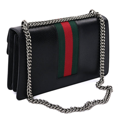 Gucci Calfskin Web Small Dionysus Shoulder Bag  Black 2 of 7
