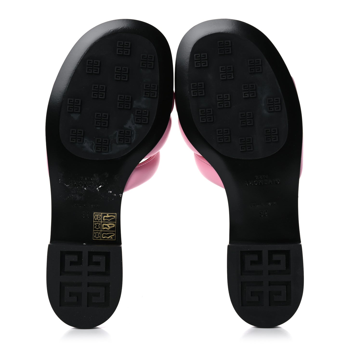 Nappa G Flat Sandals 36 Baby Pink