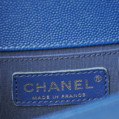 Chanel Caviar Quilted Small Boy Flap Blue 6 of 12