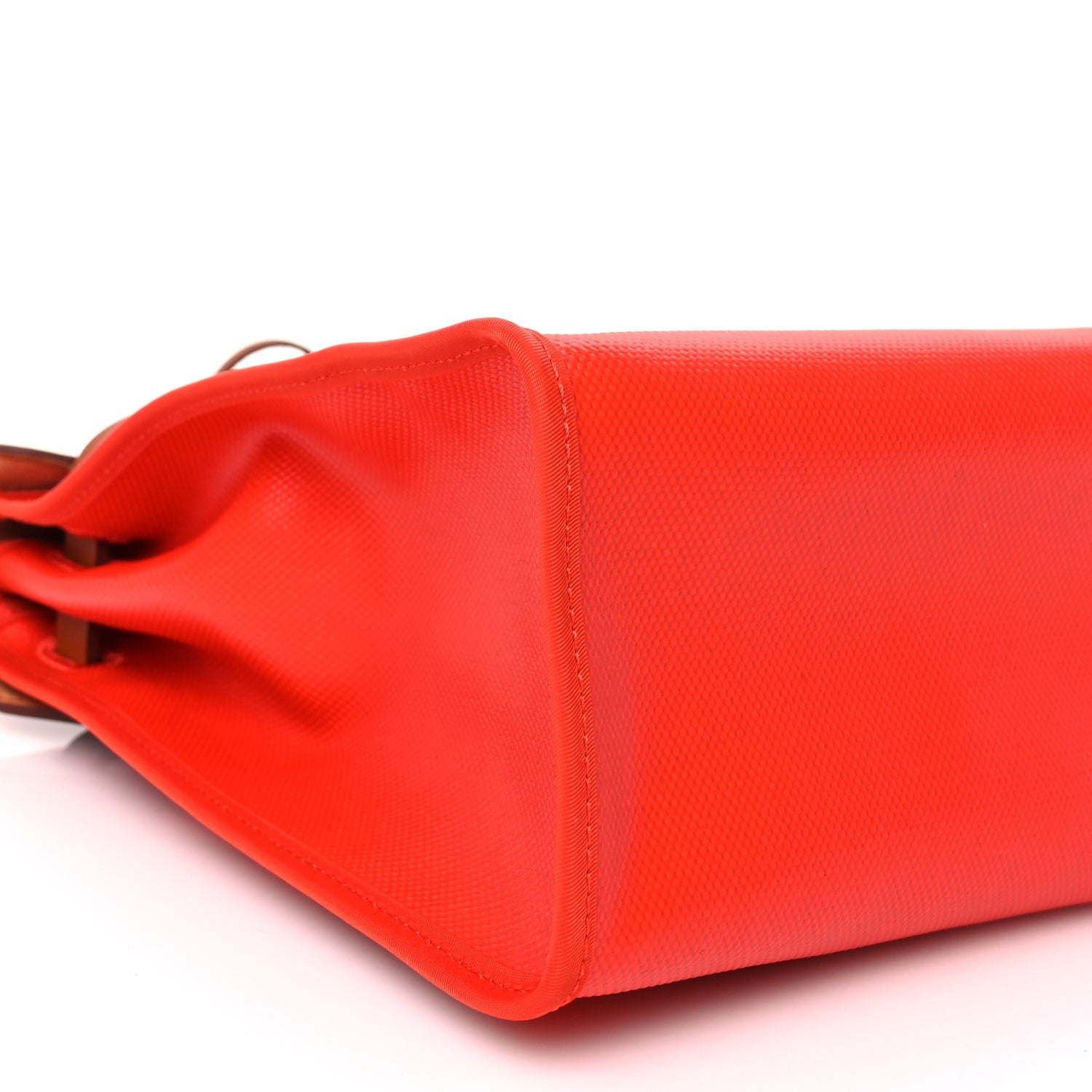 Hermes Toile H Berline Vache Hunter Herbag Zip 31 PM Capucine Fauve 8 of 9