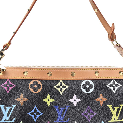 Louis Vuitton Monogram Multicolor Pochette Accessories Black 10 of 10