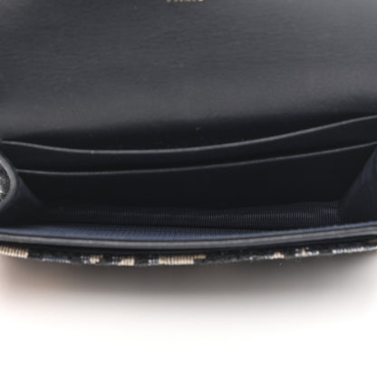 Christian Dior Oblique Saddle Card Holder Blue 5 of 8