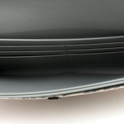 Christian Dior Oblique Saddle Chain Long Wallet Grey 6 of 11