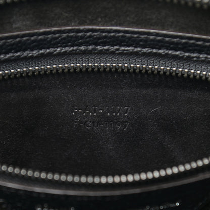 Celine Drummed Calfskin Mini Luggage Black 9 of 14