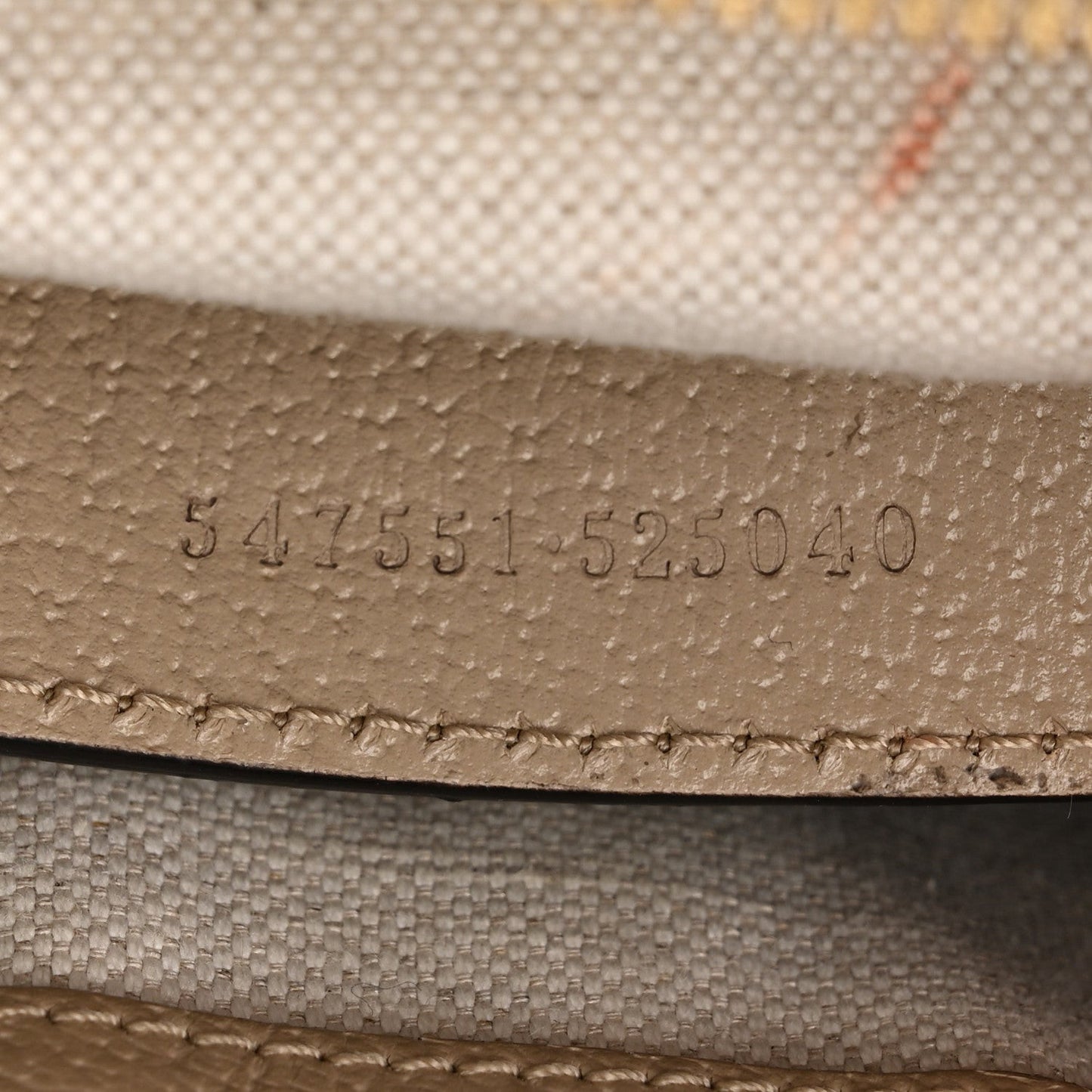 GG Supreme Monogram Textured Dollar Calfskin Web Small Ophidia Tote Bag Beige Mystic White Oatmeal