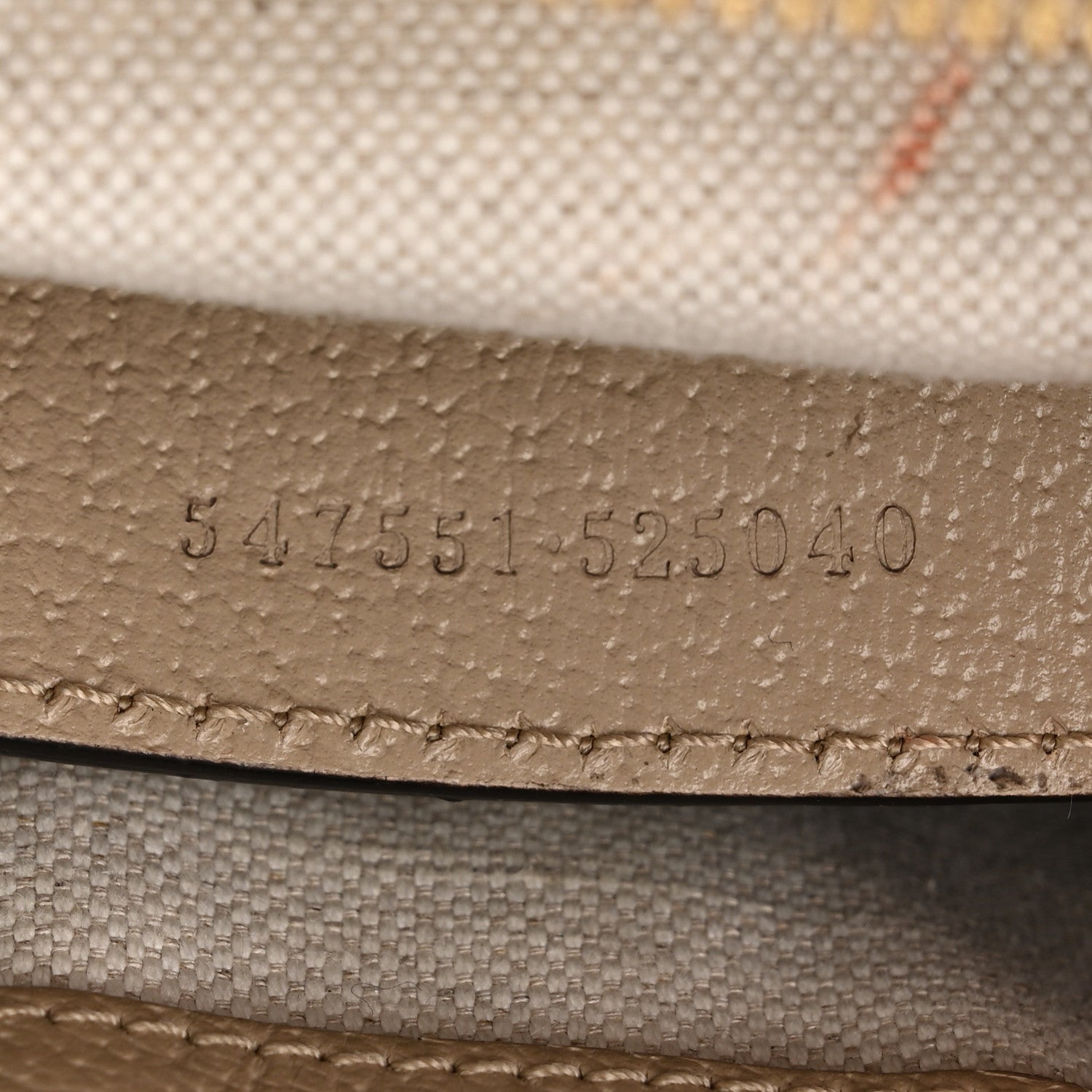 Gucci GG Supreme Monogram Textured Dollar Calfskin Web Small Ophidia Tote Bag Beige Mystic White Oatmeal 7 of 7