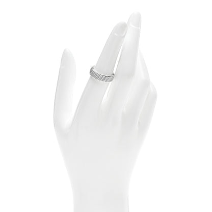 Tiffany 18K White Gold Diamond Metro Five-Row Ring 53 6.5 2 of 5