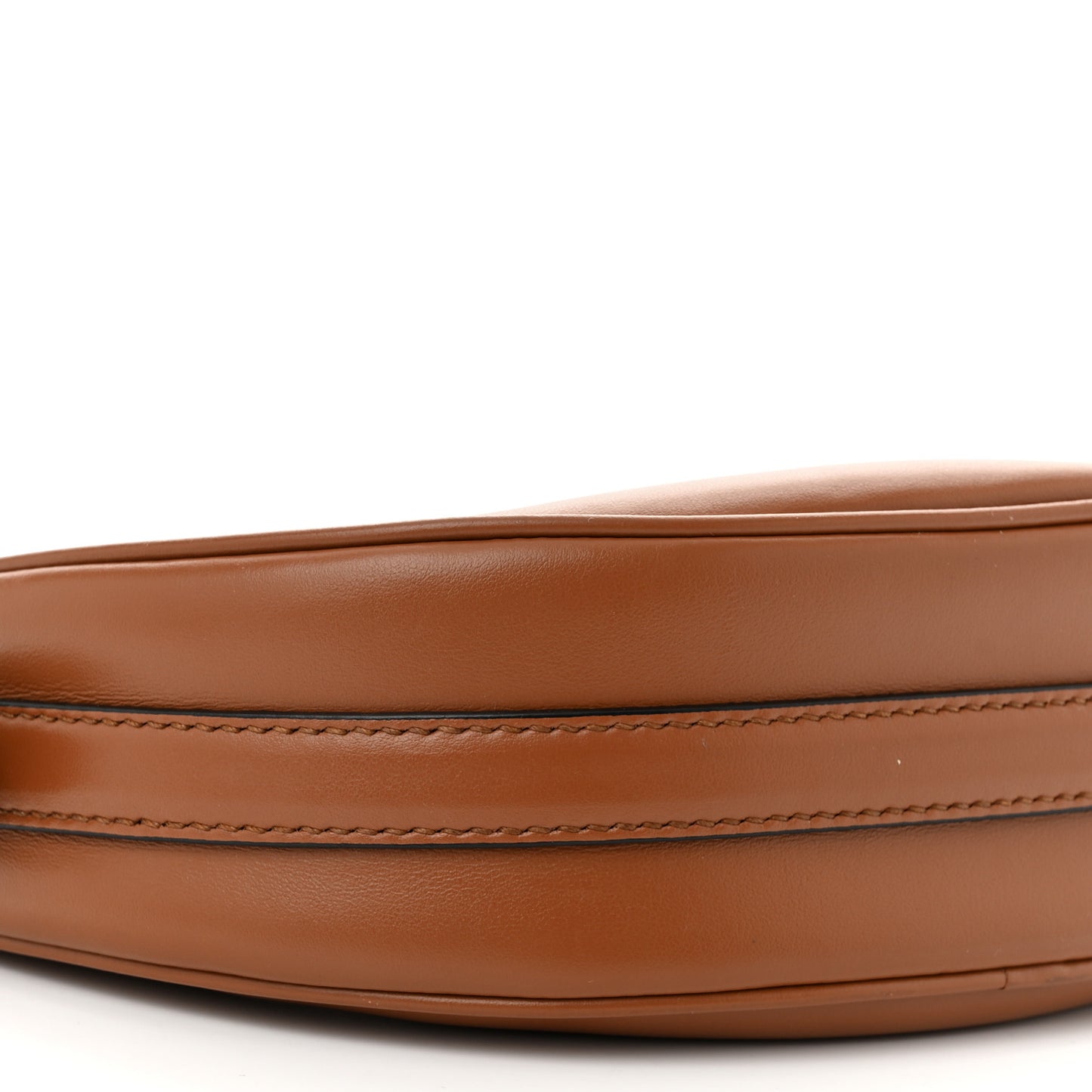 Soft Calfskin Arque Shoulder Bag Cognac