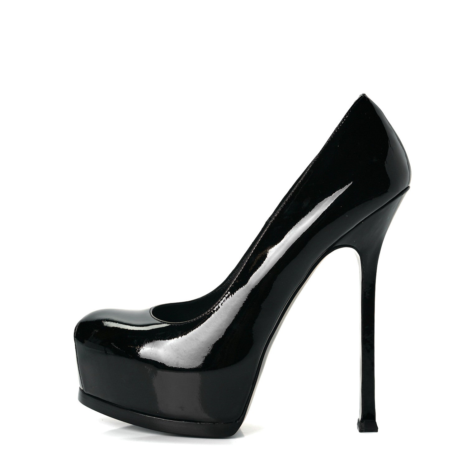 Saint Laurent Patent Tribtoo 105 Platform Pumps 39 Black 1 of 9