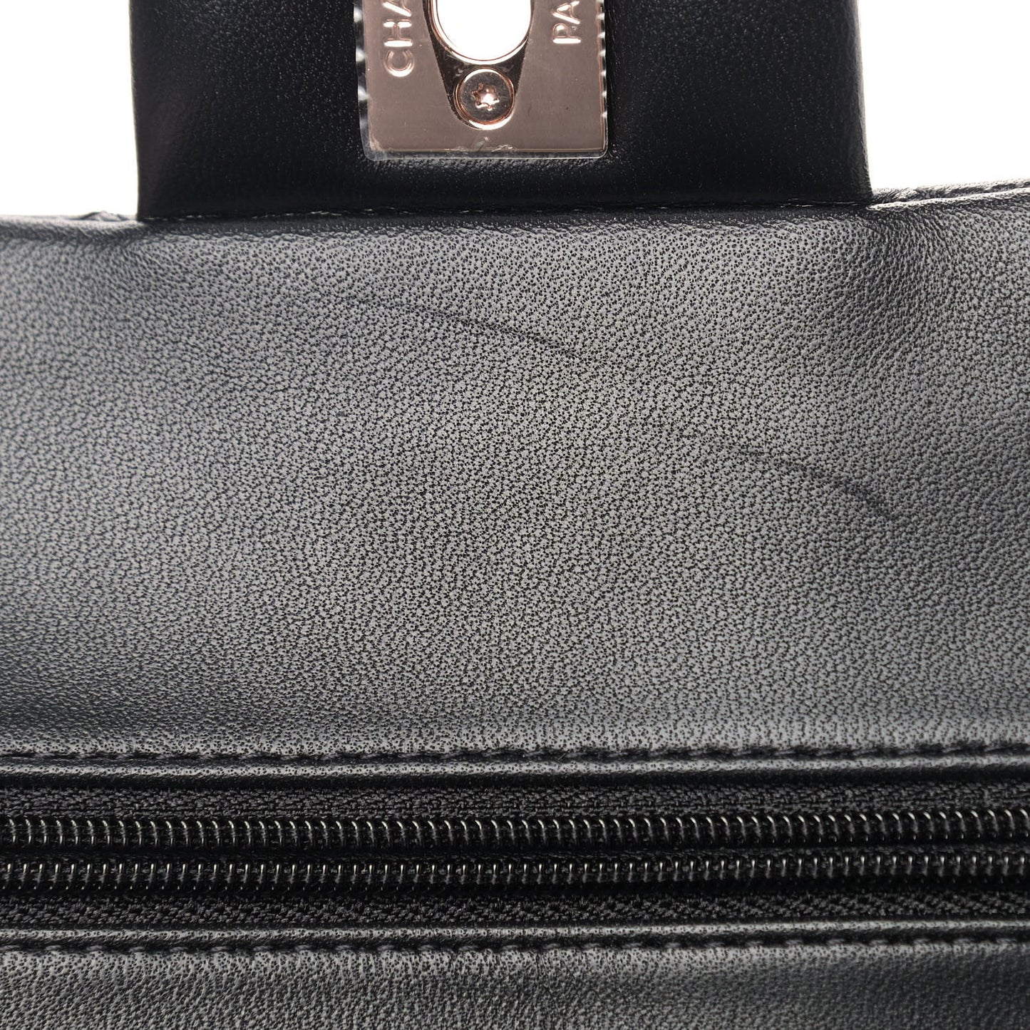 Lambskin Quilted Small Double Flap Black